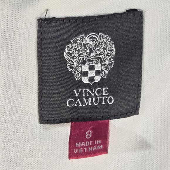 Vince Camuto Multicolor Blue Pink Orange Stretch Sheath Long Sleeve Dress Size 8 - Picture 8 of 14